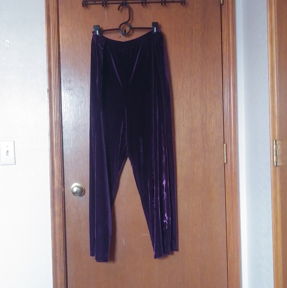 Purple Velvet Pants